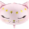 Folieballon Lyserød kat