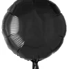 Folie ballon Rund SORT 46 cm