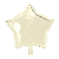 Folie ballon Stjerne CREME 46 cm