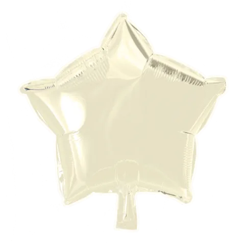 Folie ballon Stjerne CREME 46 cm