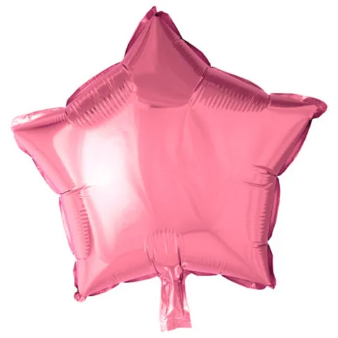 Folie ballon Stjerne lyserød