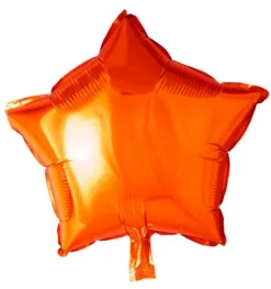 Folie ballon Stjerne ORANGE 46 cm