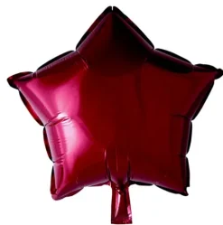 Folie ballon Stjerne VINRØD 46 cm