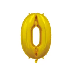 Folie ballon tal 66 cm i Guld
