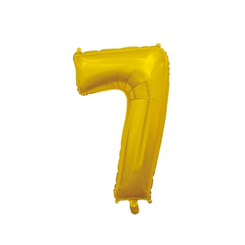Folie ballon tal 66 cm i Guld