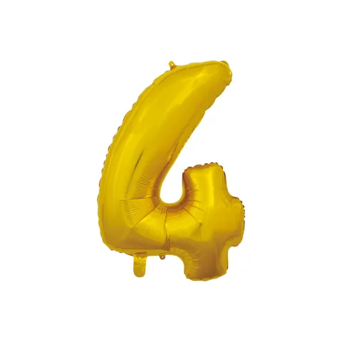 Folie ballon tal 66 cm i Guld