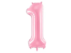 Folie ballon 1-TAL 86 cm Lyserød