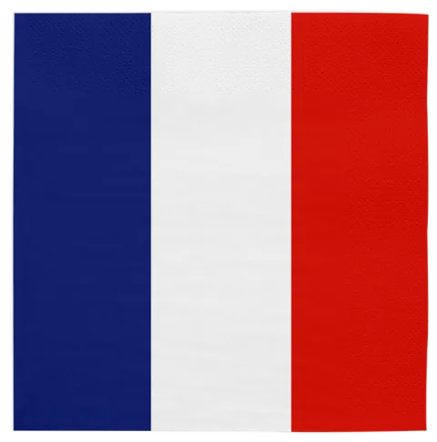 Frankrig flag serviet