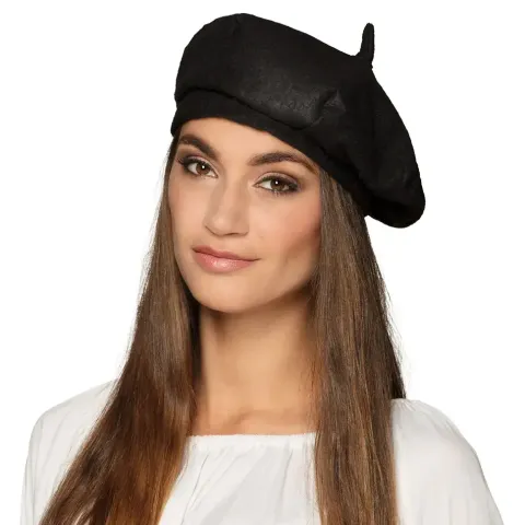 Fransk Baret i Sort