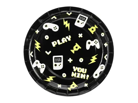 Gamer paptallerkener 6 stk ø 23cm
