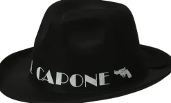 Gangsterhat med Al capone sort bånd