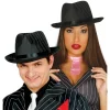 Gangster satin hat stribet