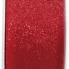 Gavebånd glitterrød 30mm