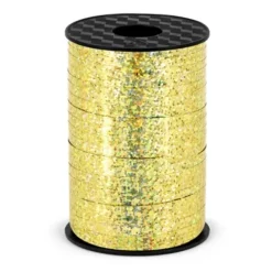Gavebånd 225 M. Guld glitter Metallic