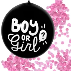 Gender reveal gummiballon ø60cm - Pige