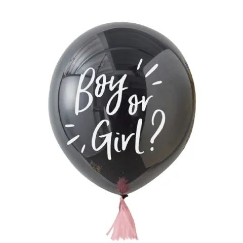 Gender reveal gummiballon XL - Pige