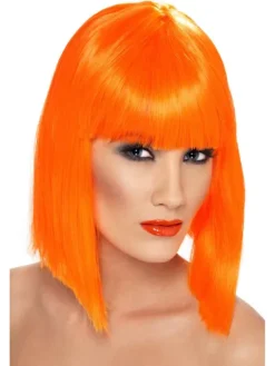 Glam Page paryk i neon orange
