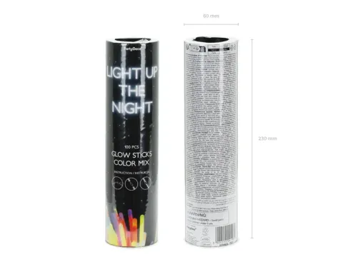 Glow sticks - knæklys 100 stk.