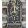 Gravsten 32x65 cm RIP SKELET