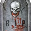 Gravsten 38x58 R.I.P. 3d i plast