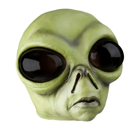 Grøn Alien maske Latex