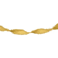 Guirlande crepe Guld, 6 mtr