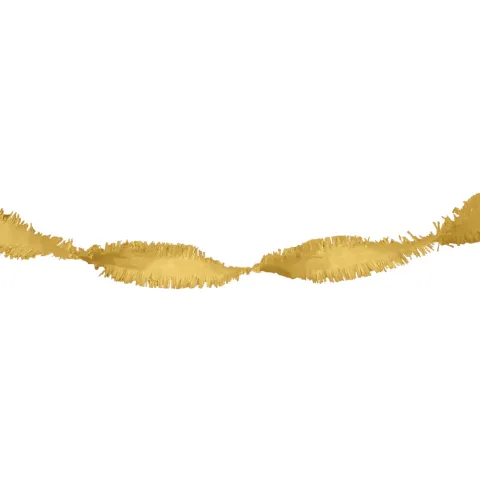 Guirlande crepe Guld, 6 mtr