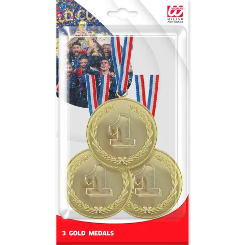 3 Guld Medaljer