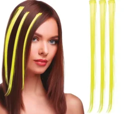 Gule hårextensions 50 cm
