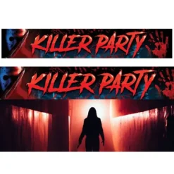 Halloween banner - killer party - 290x50cm