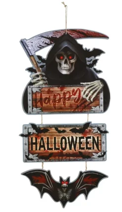 Halloween dørskilt - 3 delt