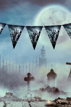 Halloween Flagbanner Graveyard