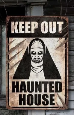 Halloween Horror skilt - Haunted house