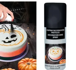 Halloween kagepynt spray - sort - 100ml