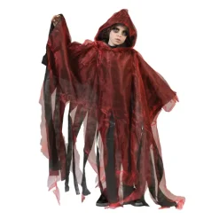 Halloween kappe til børn i rød-sort