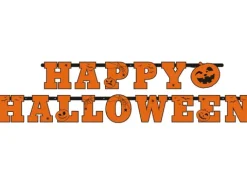 Halloween Kartonbanner i orange