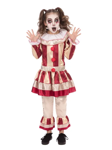 Halloween klovne Pige - Stribet