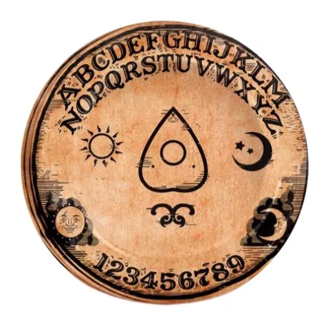 Halloween Ouija tallerkener