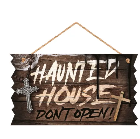 Halloween Skilt - Haunted House