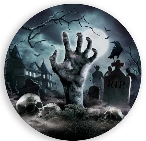Halloween Tallerken Graveyard