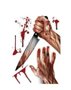 Halloween vinduesfolie - Bloody arms