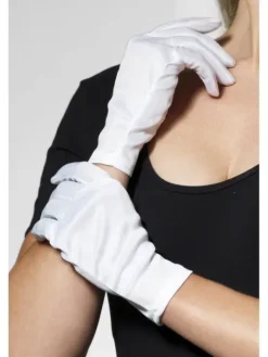Handsker hvid kort