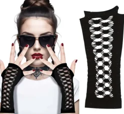 Handsker sorte - gothic