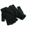 Handsker uden fingre i sort strik