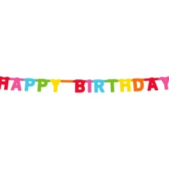 Happy birthday banner 1,5m multi