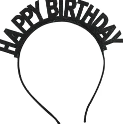 HAPPY BIRTHDAY hårbøjle - simili