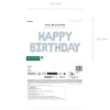 Happy Birthday i mat lyseblå