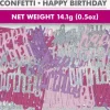 Happy Birthday konfetti i Rosa