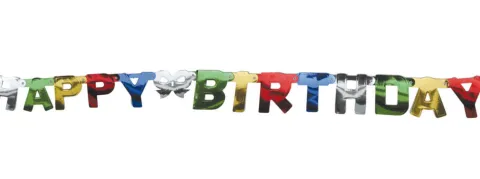 Happy birthday 1,5m Karton banner