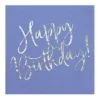 Happy Birthday servietter i blå